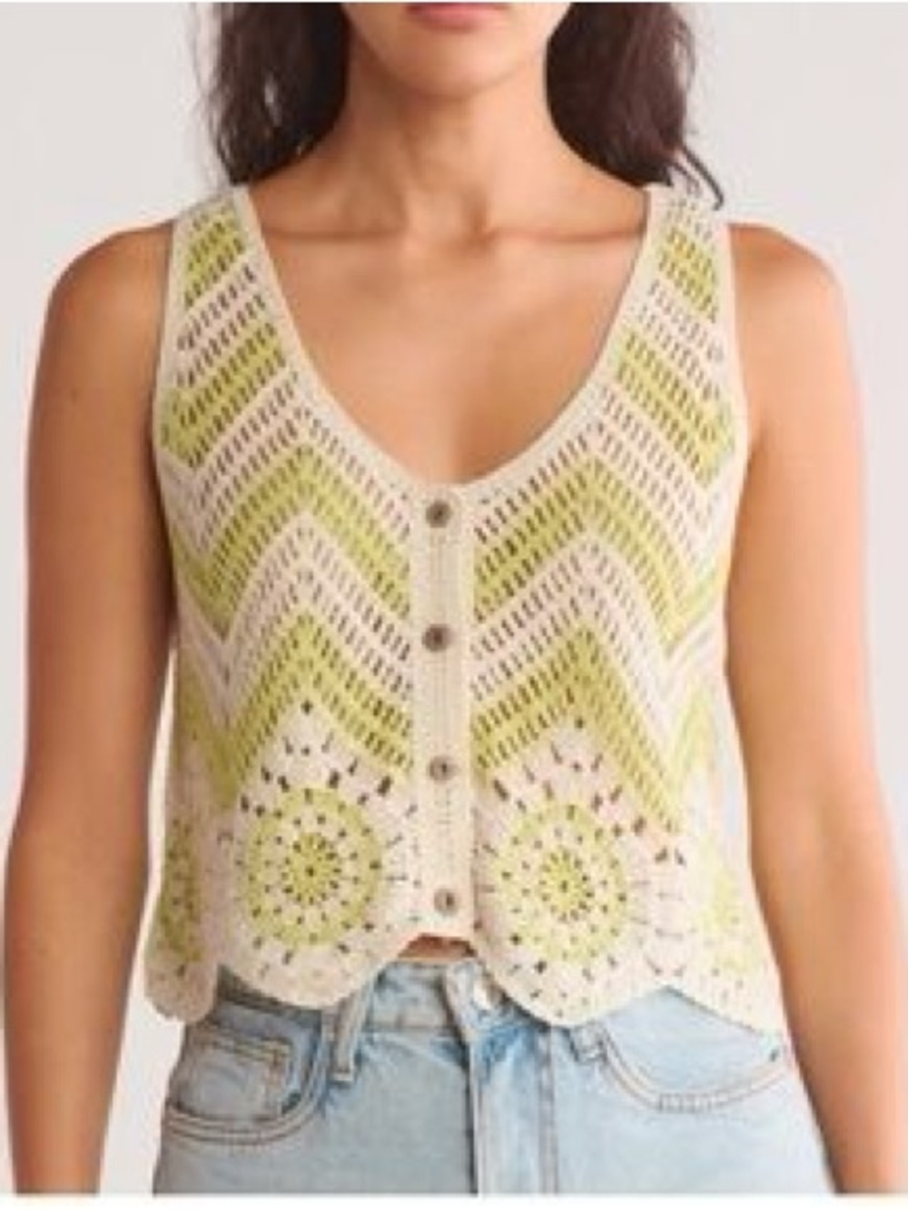 Cotton Emporium Crochet Tank Top – XL
